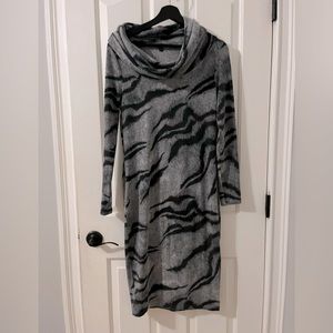 White House Black Market Women's Grey Dress